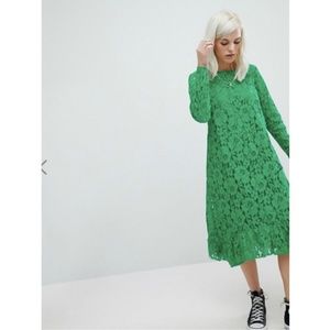 ASOS Green Lace Midi